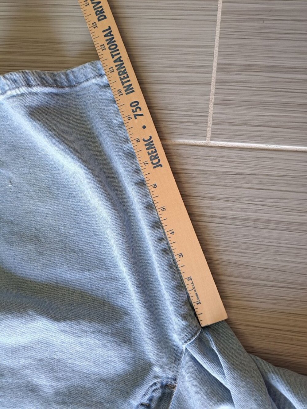 Vtg Wrangler Carpenter Denim Shorts Men's Size 34 Workwear Yorts Utility - Picture 11 of 11
